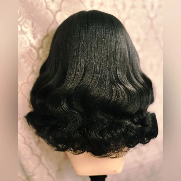 Vixen Inspired Jet Black and Platinum Highlight Lacefront Wig - Picture 4 of 4